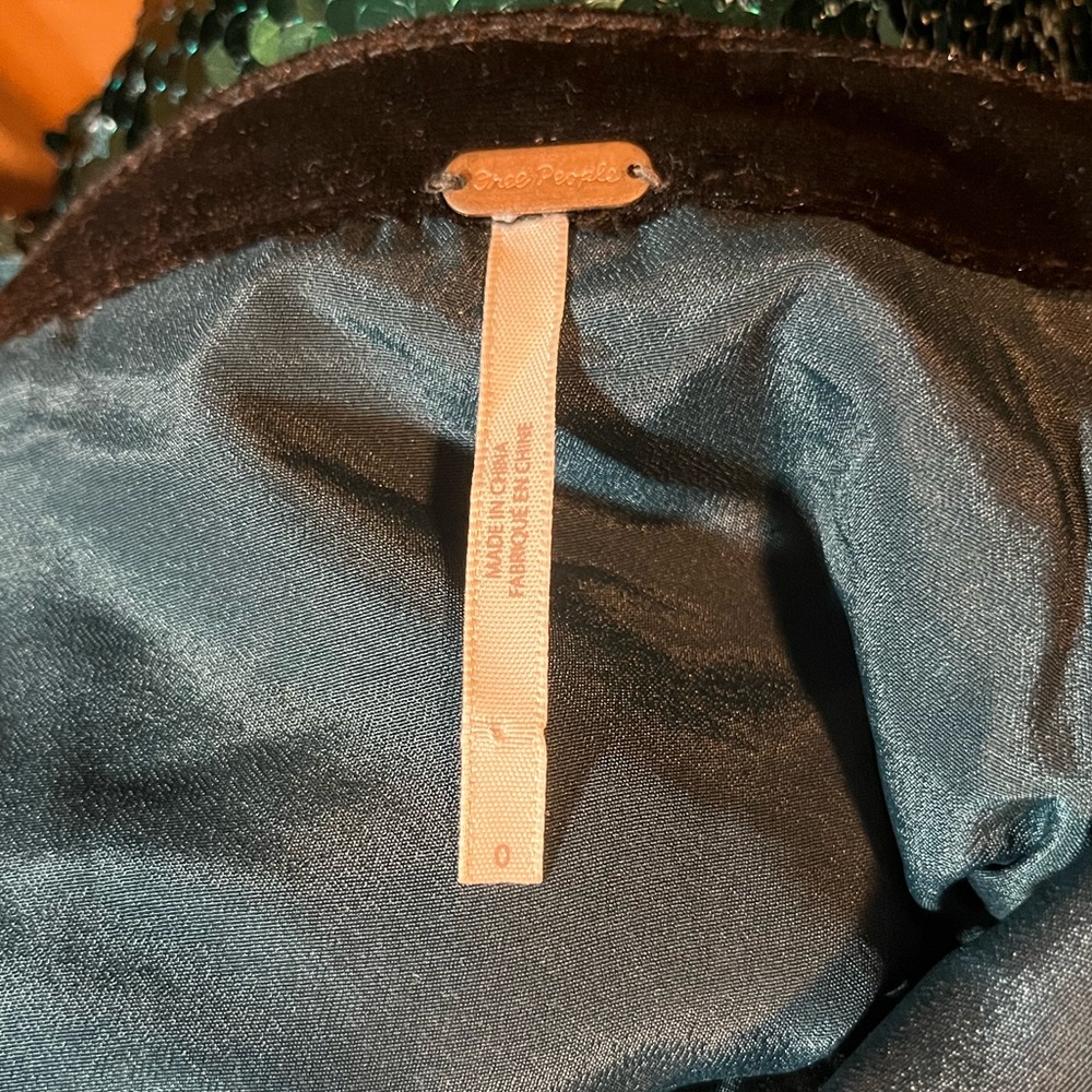 Free People Sequin Siren Mini Dress in Green Spirulina - Picture 6 of 8